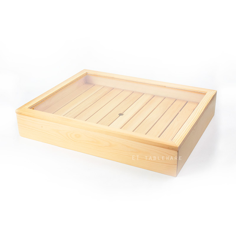 盤 ☆  生猛海鮮木盒(壓力蓋) ｜40 × 29.5 × 9.5 cm｜木質｜單個
