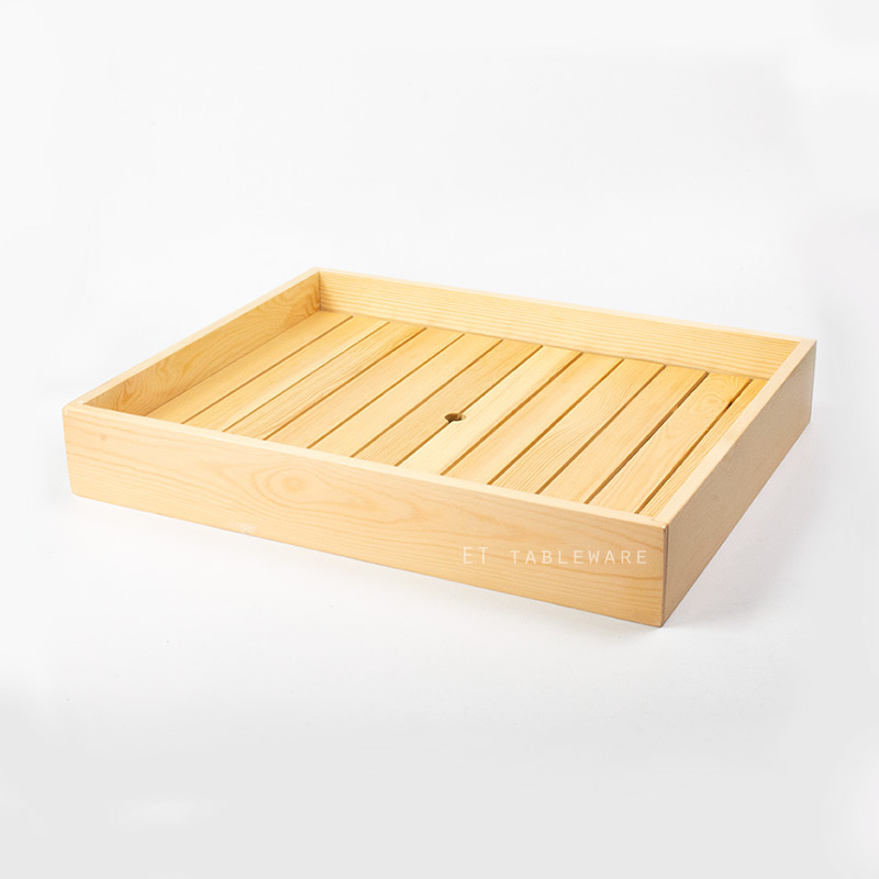 盤 ☆  生猛海鮮木盒(壓力蓋) ｜40 × 29.5 × 9.5 cm｜木質｜單個