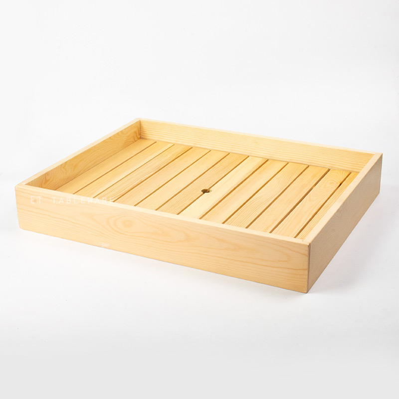盤 ☆  生猛海鮮木盒(壓力蓋)｜50 × 40 × 9.5 cm｜木質｜單個