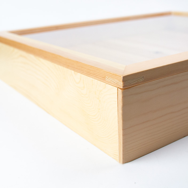 盤 ☆  生猛海鮮木盒(壓力蓋)｜50 × 40 × 9.5 cm｜木質｜單個
