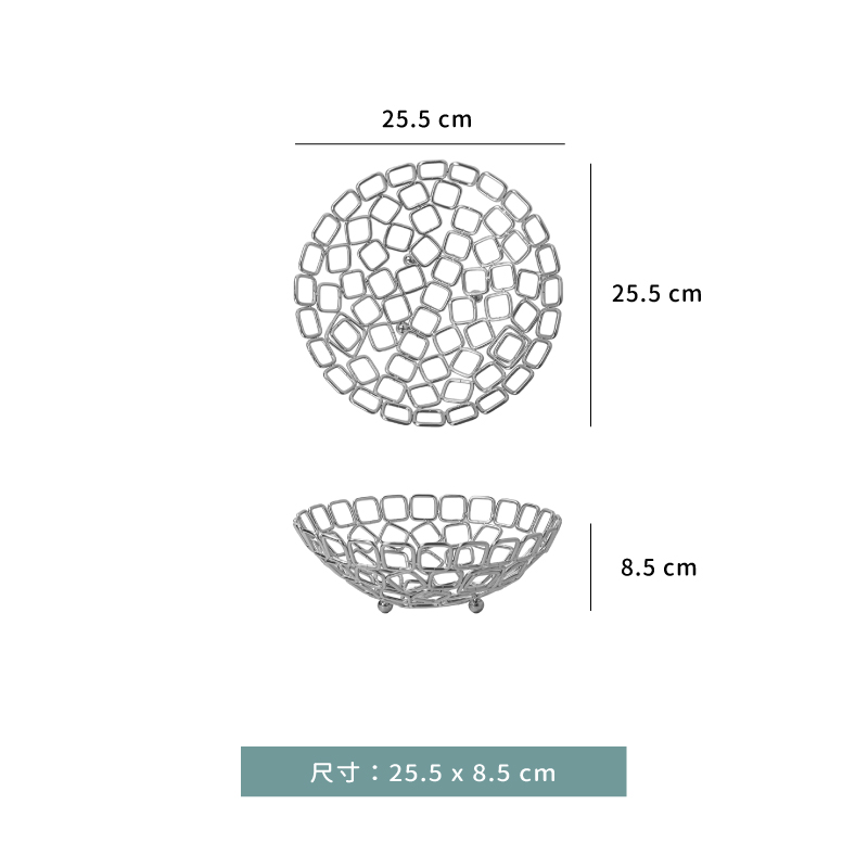 盆 ☆ 不鏽鋼水果籃｜ 25.5 × 8.5 cm｜單個