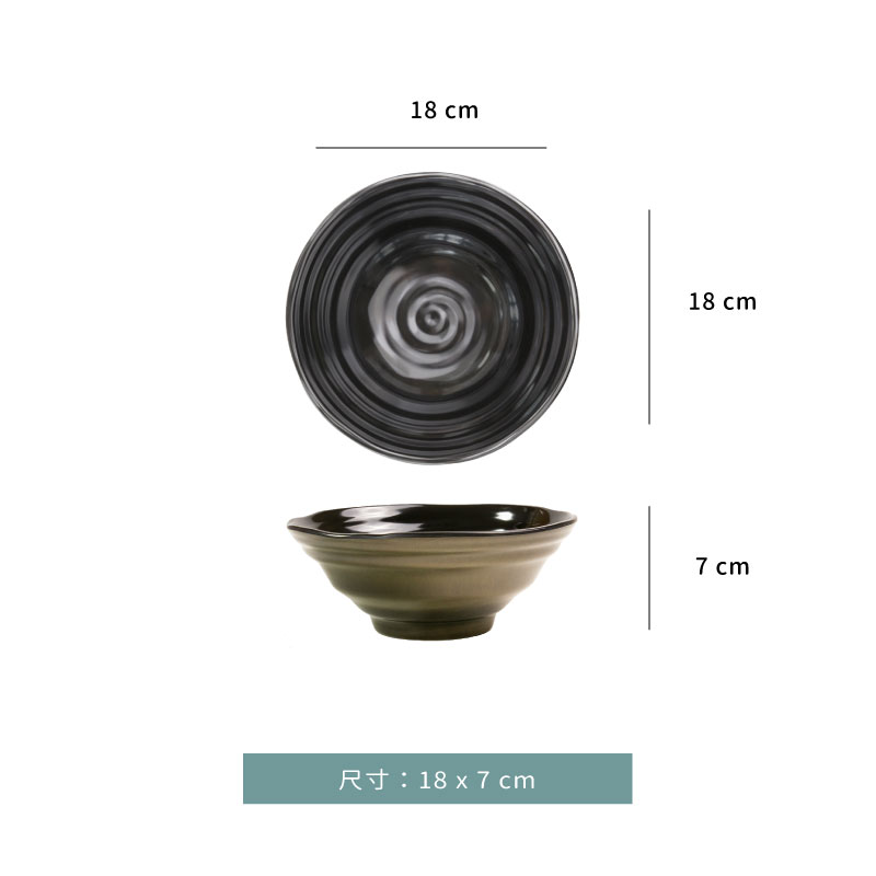 碗☆美耐皿 古銅 碗｜18 cm｜單個