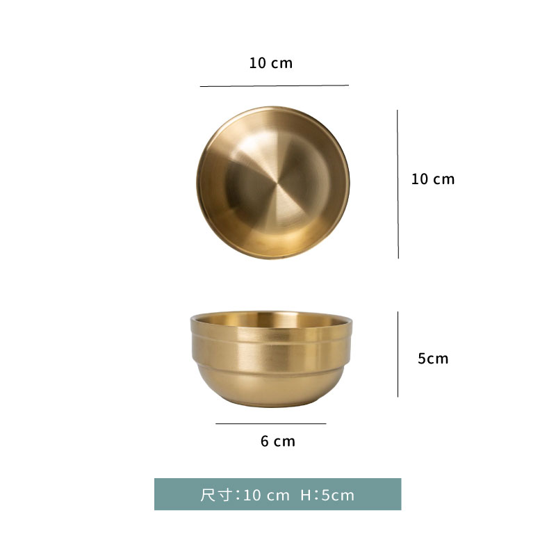 碗☆韓式鍍金砂光御膳碗#304(10cm)