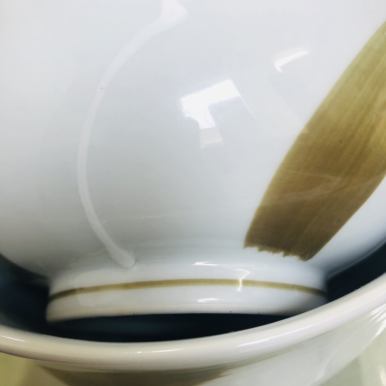 日式 棕刷紋 Φ15.2cm 陶瓷隔熱碗｜單個