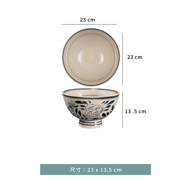 碗 ☆ 仿古關中碗｜18 ㎝．20.5 ㎝．23 ㎝． 25.5 ㎝｜單個