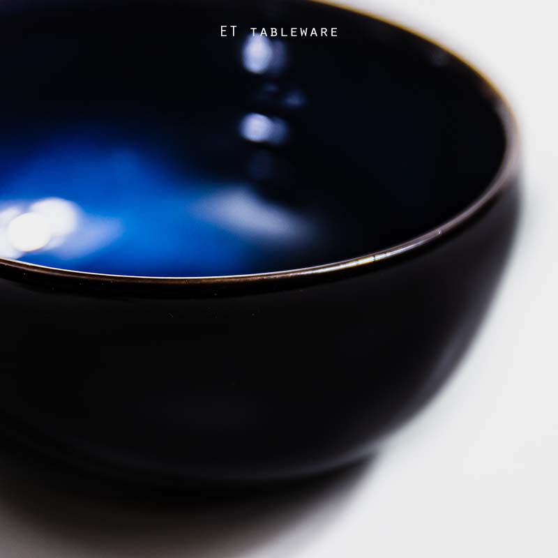 貓眼藍☆釉色 陶瓷 4.5" 飯碗｜11 cm｜單個