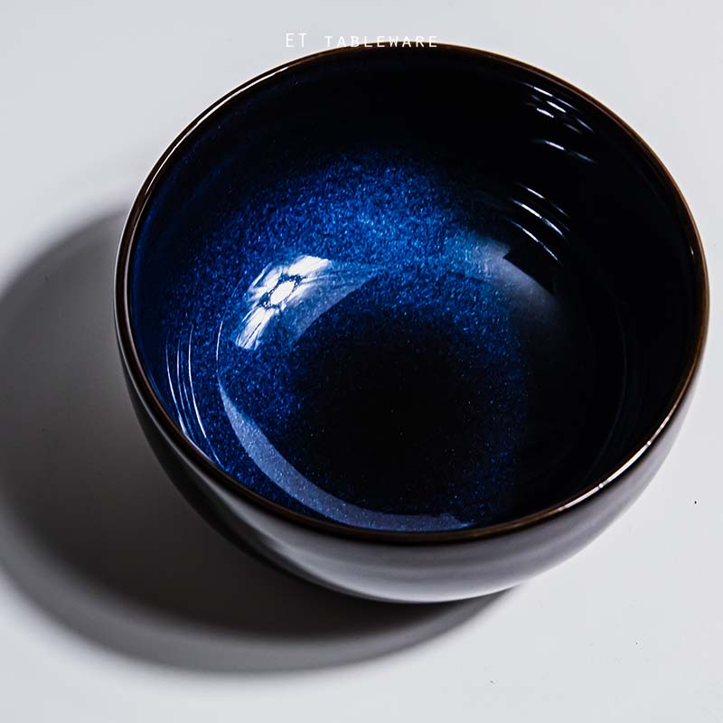 貓眼藍☆釉色 陶瓷 4.5" 飯碗｜11 cm｜單個