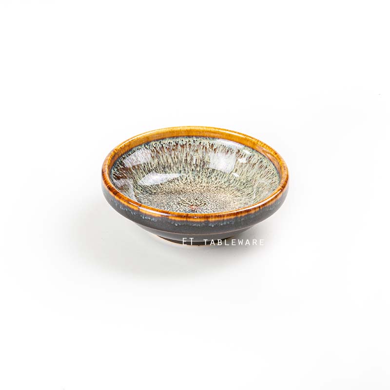 碟☆窯變 陶瓷 圓小碟｜綠彩｜8.5 cm｜單個