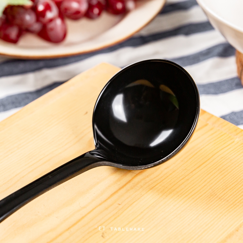 杓 ☆ 極簡湯杓｜10"｜黑色｜12入