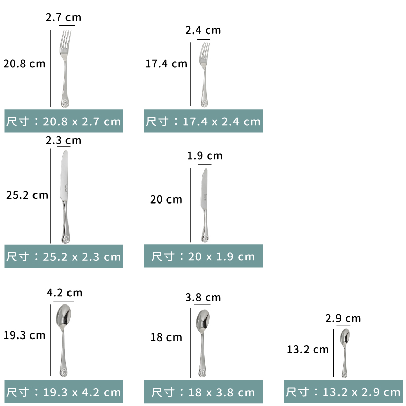 【AMFBR】英國 RW Ammonite Flat 系列餐具｜單組 - (7入)