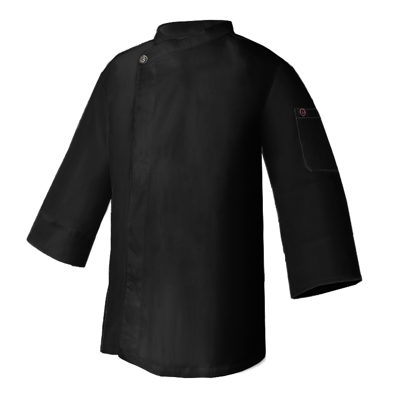 廚衣 ☆ 中袖四季風黑廚衣｜黑色｜M - 4 XL｜單個