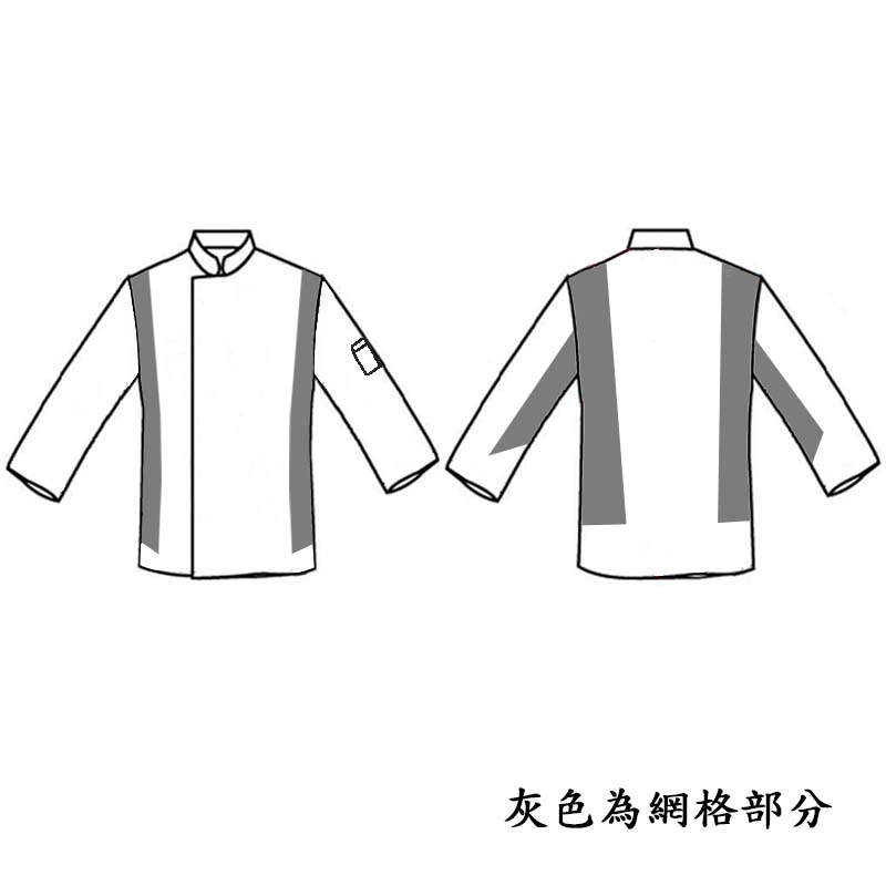 廚衣★機能款 涼感 騎士透氣廚師服｜白色｜男女通用｜M - 3 XL｜單個