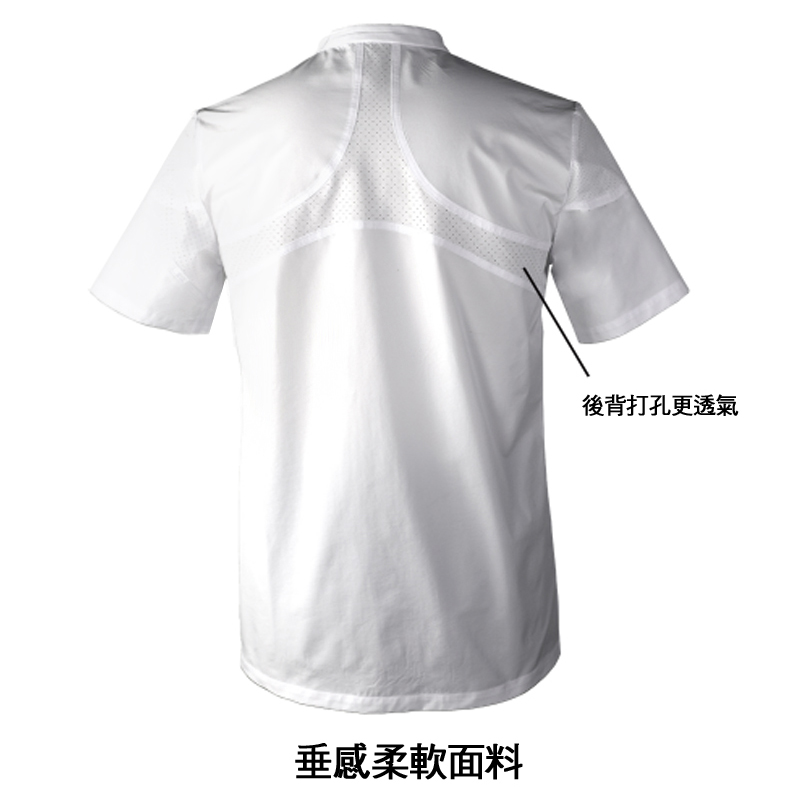 廚衣 ☆ 透心涼感單排廚服｜短袖｜白色｜M - 3 XL｜單件