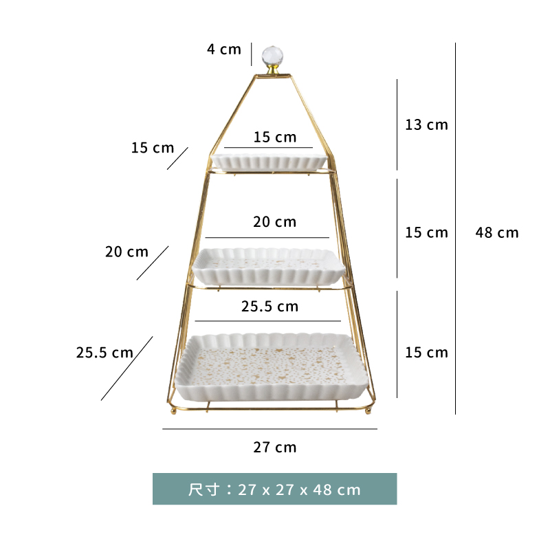 架 ☆金色三層架｜金色｜單個