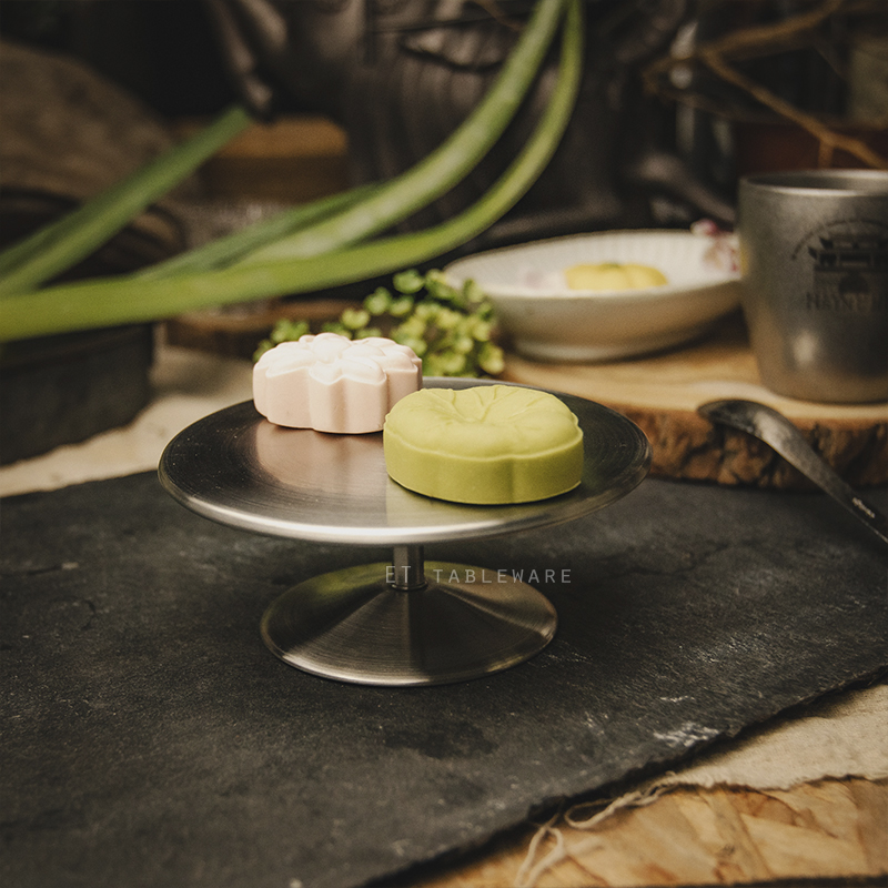 蛋糕架 ☆ 日製 Mini 不鏽鋼 高腳甜點架｜12 × 5 ㎝｜單個